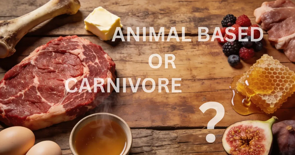 Animal-based vs carnivore diet comparison